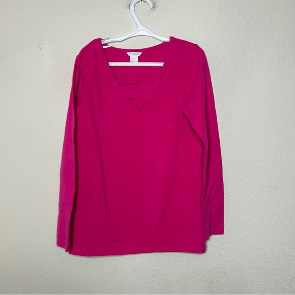 KC Parker by Hartstrings Pink Long Sleeve Tee Size 10 - Picture 1 of 6